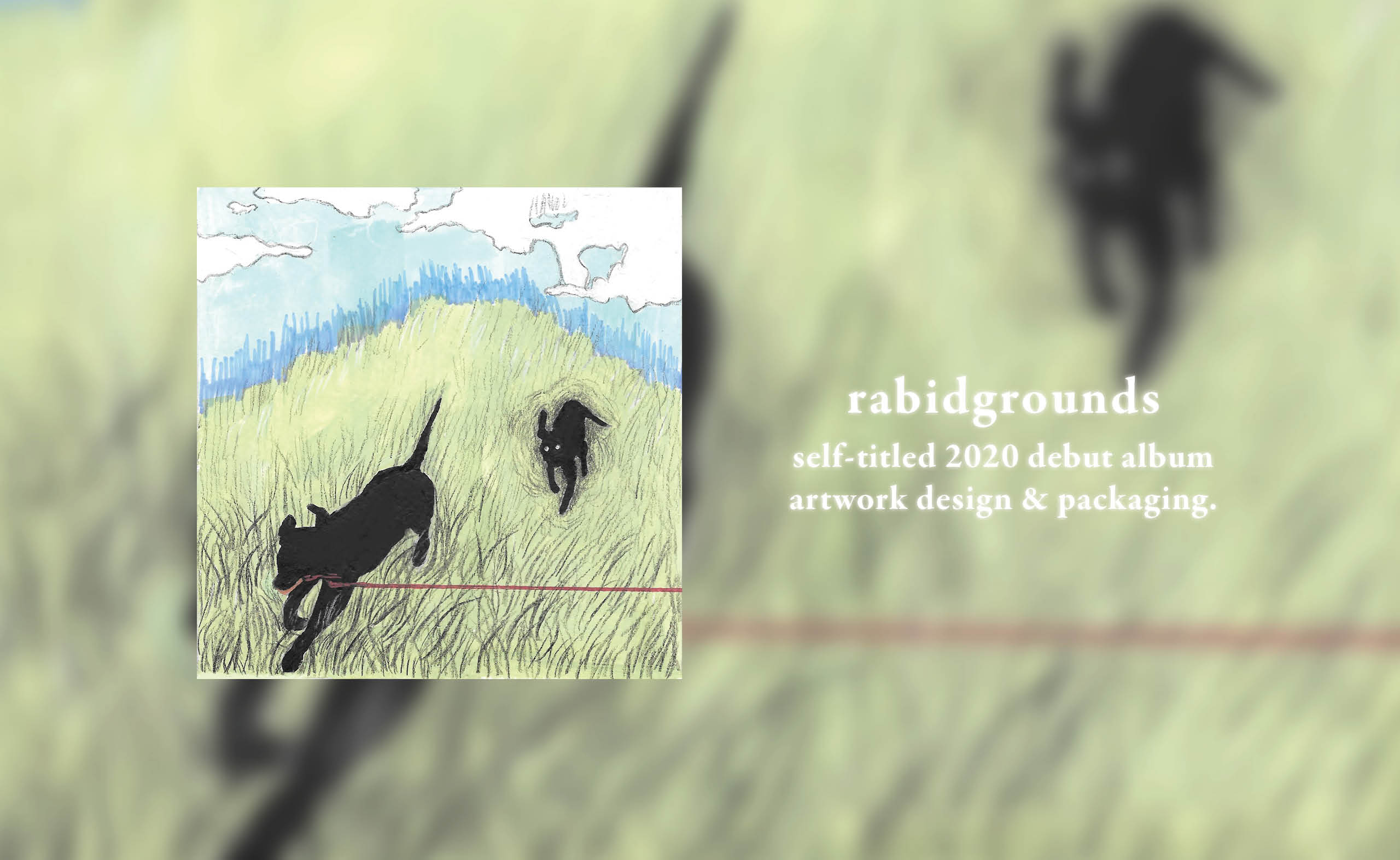 rabidgrounds self-titled 2020 album artwork design & packaging.